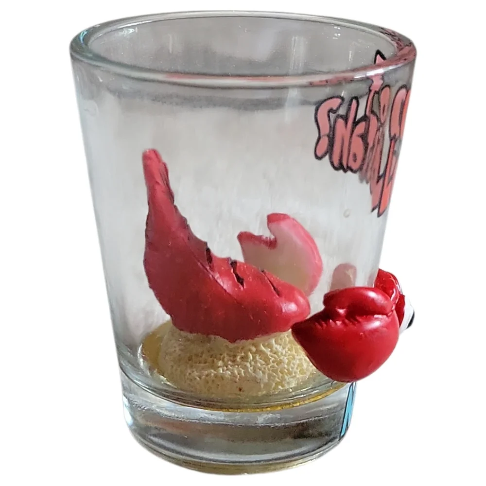 Vtg 90s Whimsical 3D Got Lobstah? Maine Bar Tavern Ocean Sea Lobster Shot Glass